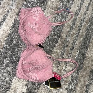 Light pink lace bra